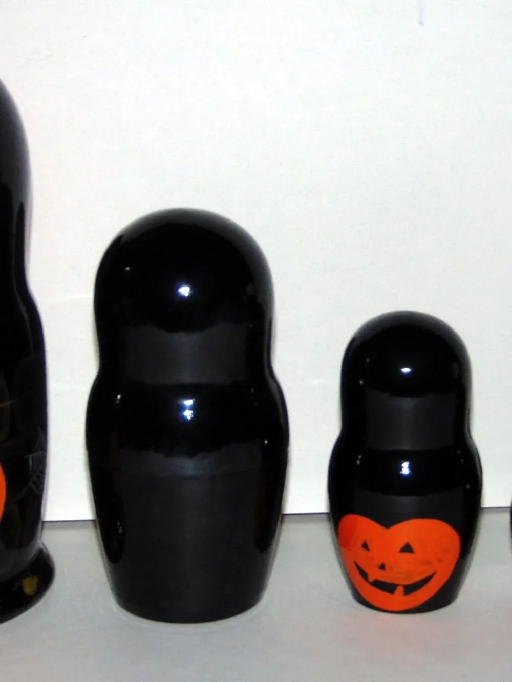 Vintage Golden Cockerel 2003 Set of 5 Russian Halloween Nesting Dolls